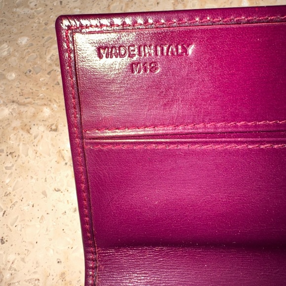 Celine Purple Leather Long Bifold Snap Closure Wallet - Picture 6 of 15